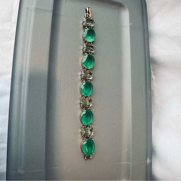 Kate Spade - Hancock Park Green & Light Blue Jeweled Bracelet - Picture 4 of 10